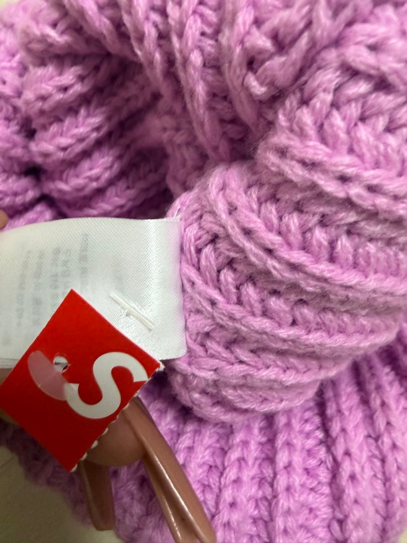 Supreme ニット帽 ピンク フリーサイズ