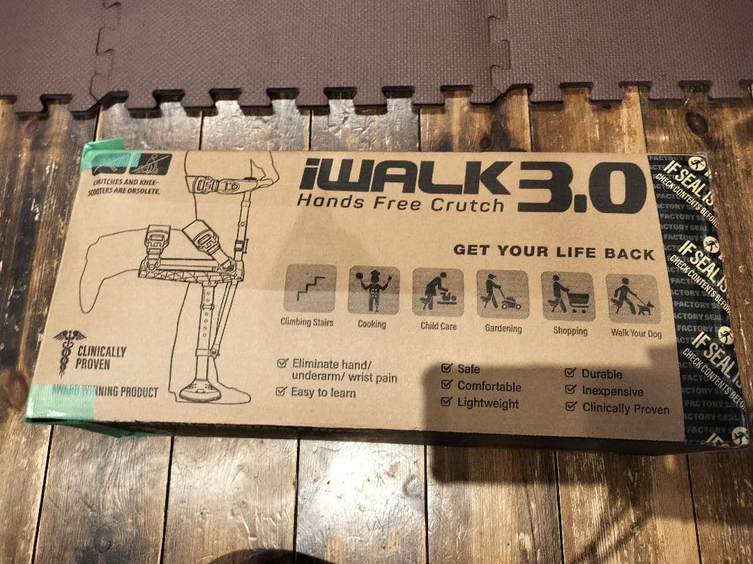 iWALK Free 3.0松葉杖 黒/青