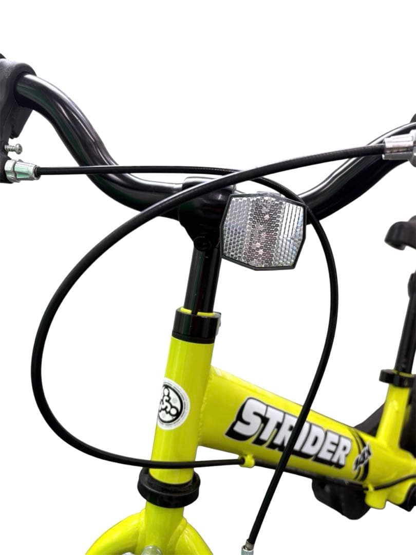 【美品】STRIDER 14X バイク ライムイエロー 14インチ　幼児用自転車