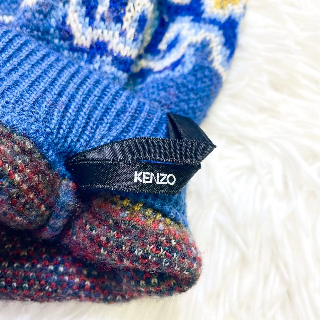 KENZO ヴィンテージ 総柄ニットスカート エルカ期