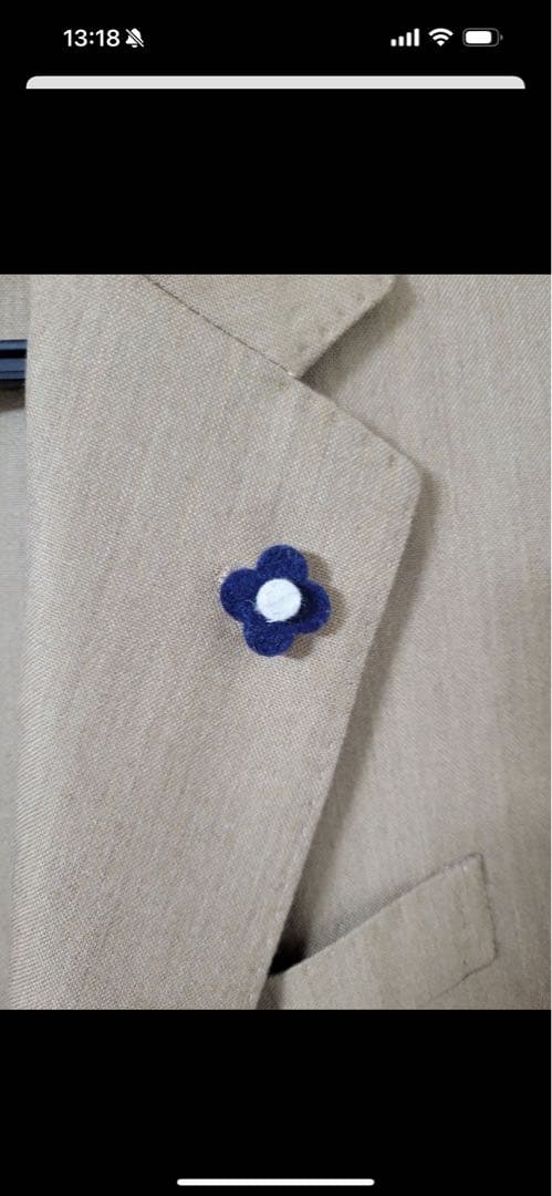 LARDINI ベージュ テーラードジャケット48