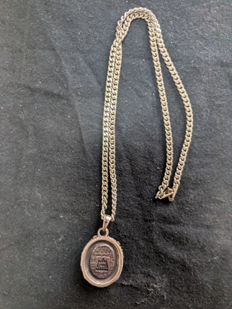 【SAAD】サード天然石イーグルフェザーネックレス【美品】