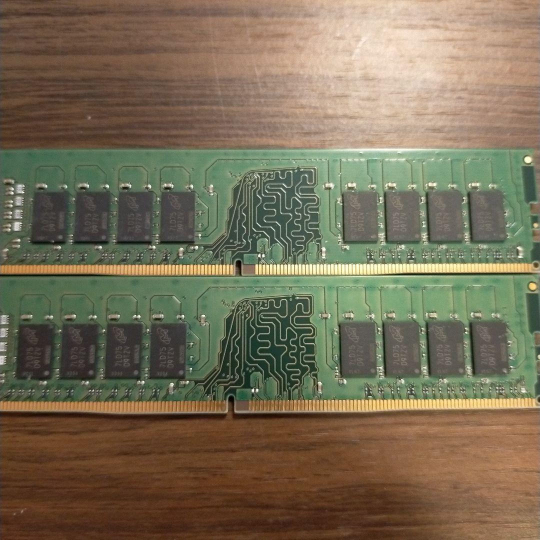 SK Hynix 2R×8 PC4-2400T-UB1-11メモリ16GB✕2