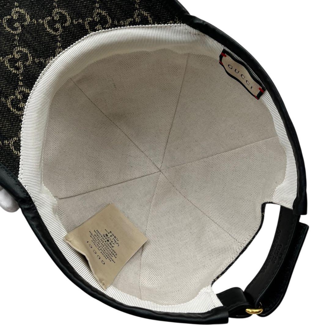 【未使用同等品】GUCCI グッチ　デニム　キャップ　GG ベースボールキャップ