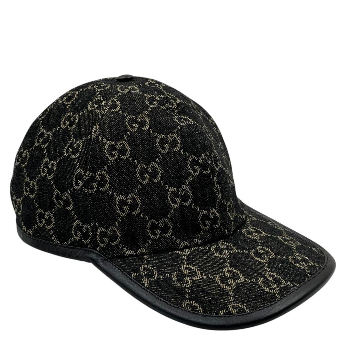 【未使用同等品】GUCCI グッチ　デニム　キャップ　GG ベースボールキャップ