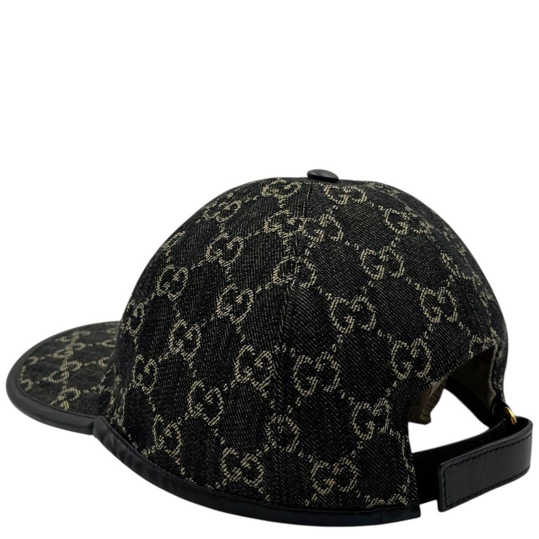 【未使用同等品】GUCCI グッチ　デニム　キャップ　GG ベースボールキャップ