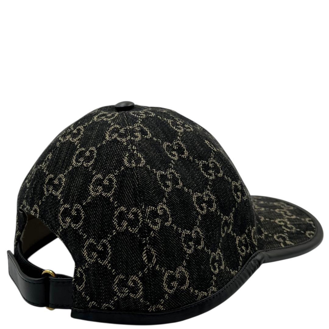 【未使用同等品】GUCCI グッチ　デニム　キャップ　GG ベースボールキャップ