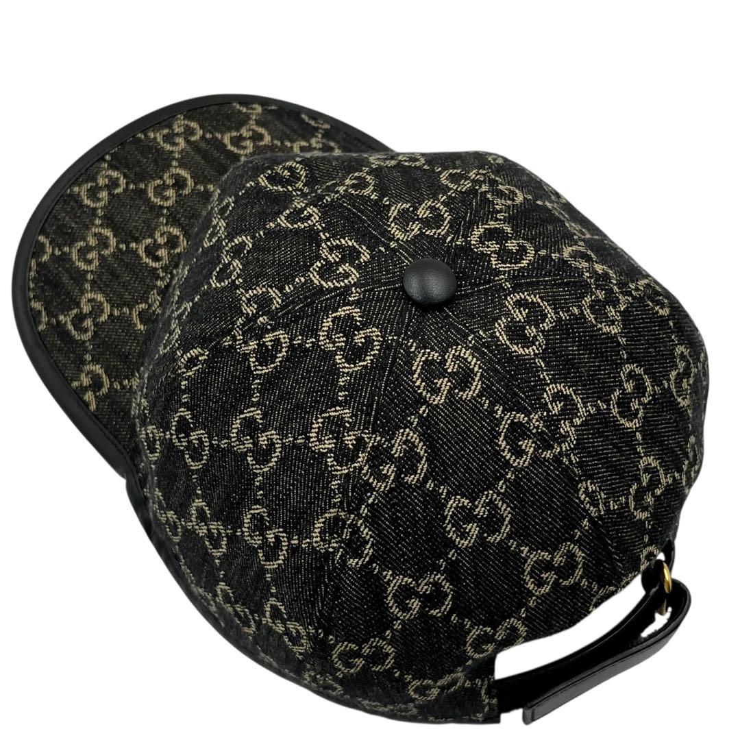 【未使用同等品】GUCCI グッチ　デニム　キャップ　GG ベースボールキャップ