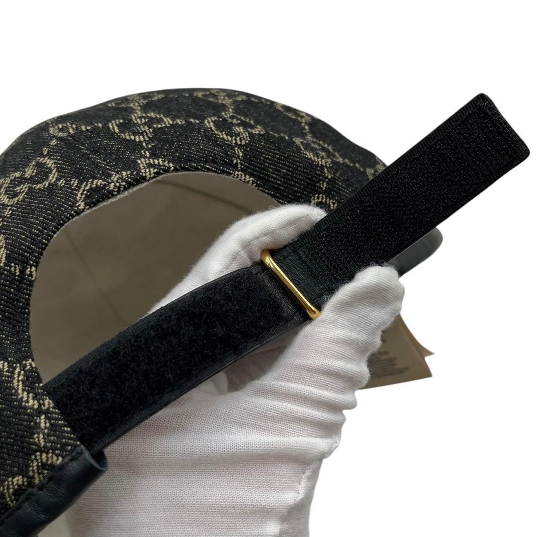 【未使用同等品】GUCCI グッチ　デニム　キャップ　GG ベースボールキャップ