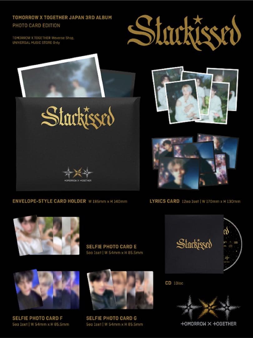 TXT Starkissed 開封済み フォトカード盤　7セット