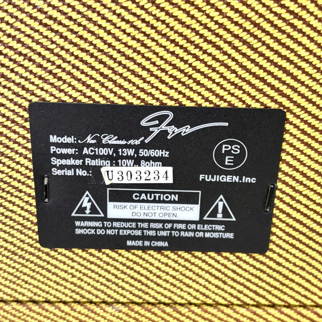 【通電・音出し確認済】FGN Neo Classic 10b フジゲン アンプ