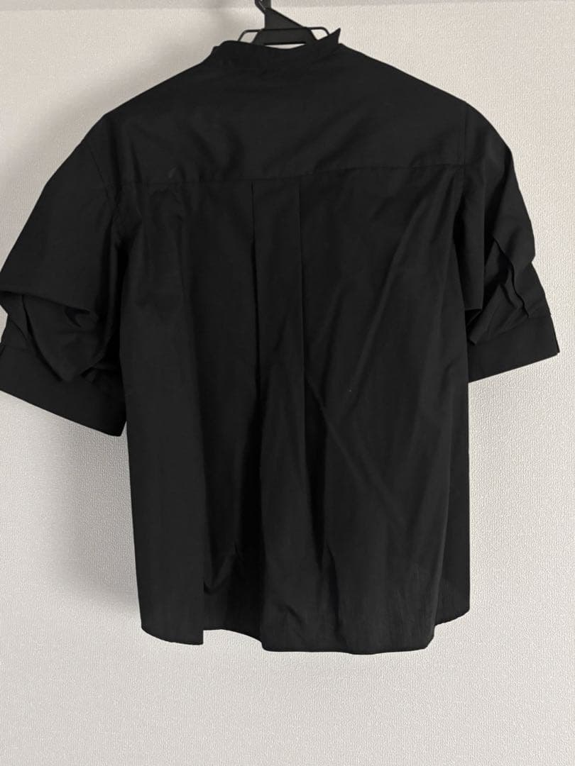 sacai Cotton Poplin T-Shirt Tシャツ　ブラック