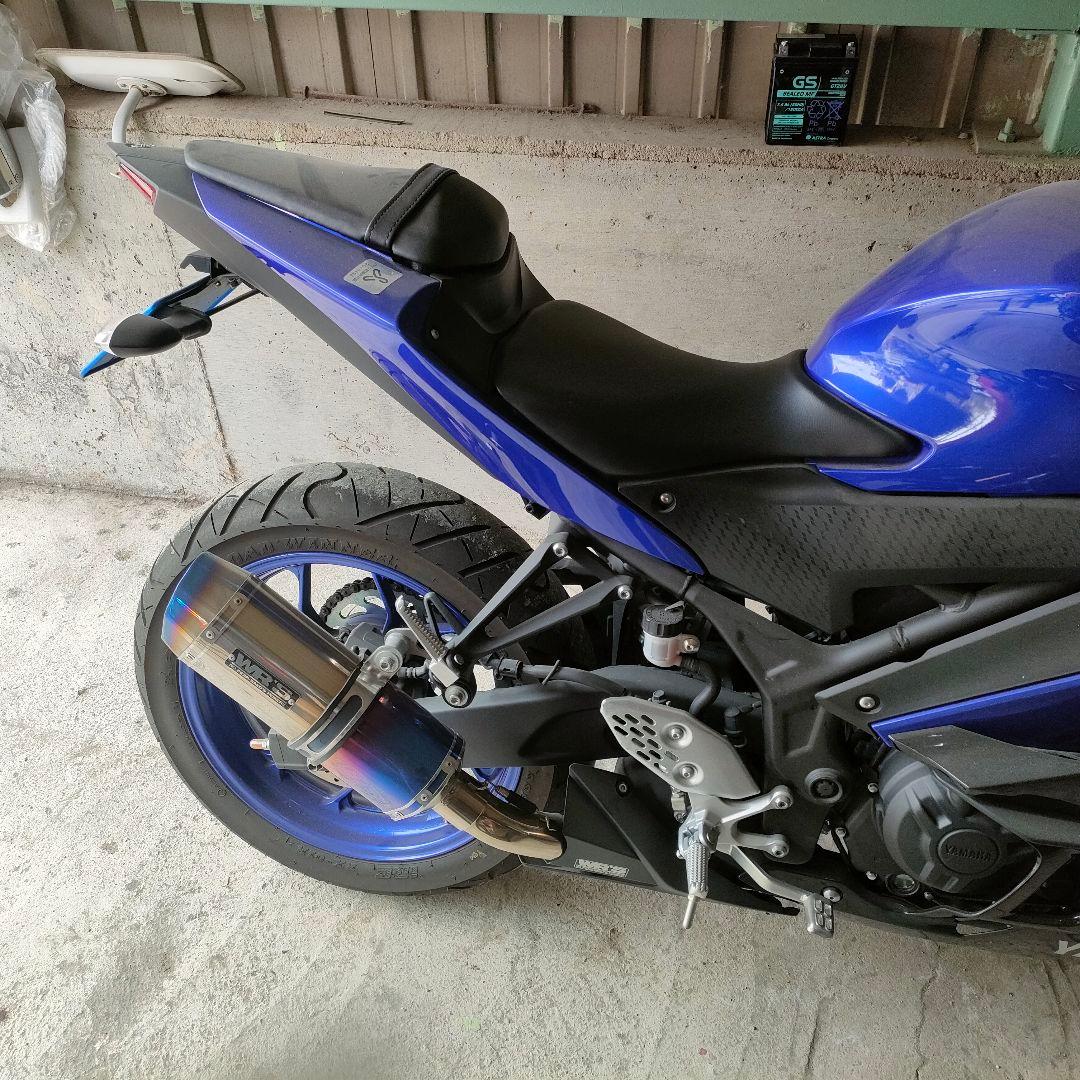 YZF-R25 WR’S マフラー SS-OVALタイプ 焼色チタン