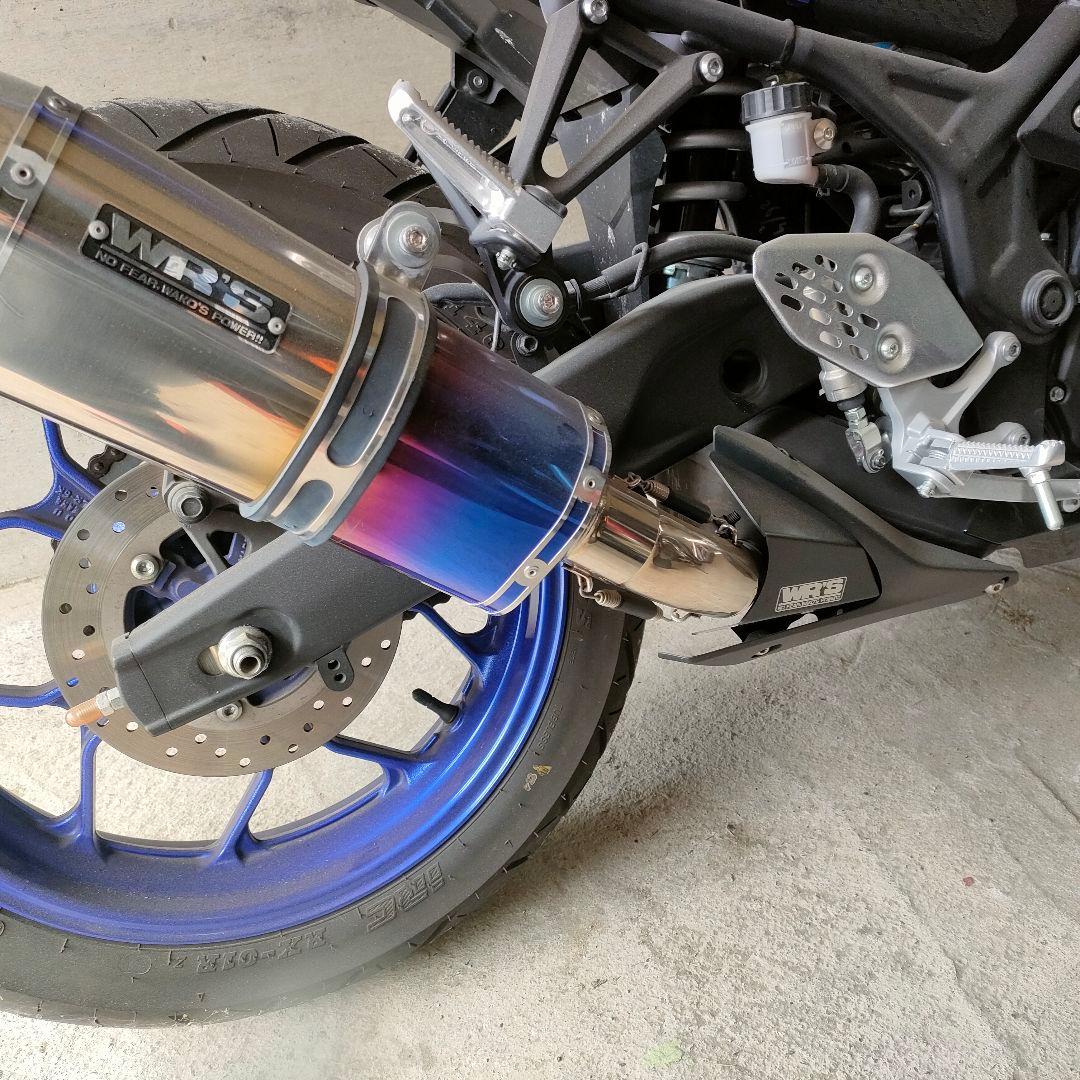YZF-R25 WR’S マフラー SS-OVALタイプ 焼色チタン