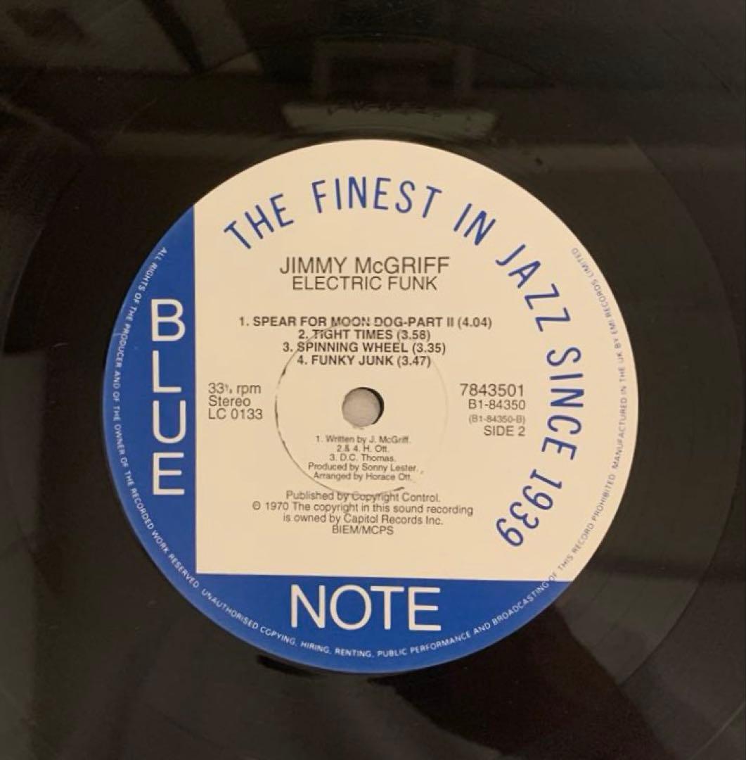 Jimmy McGriff Electric Funk LP UK,EU再発盤