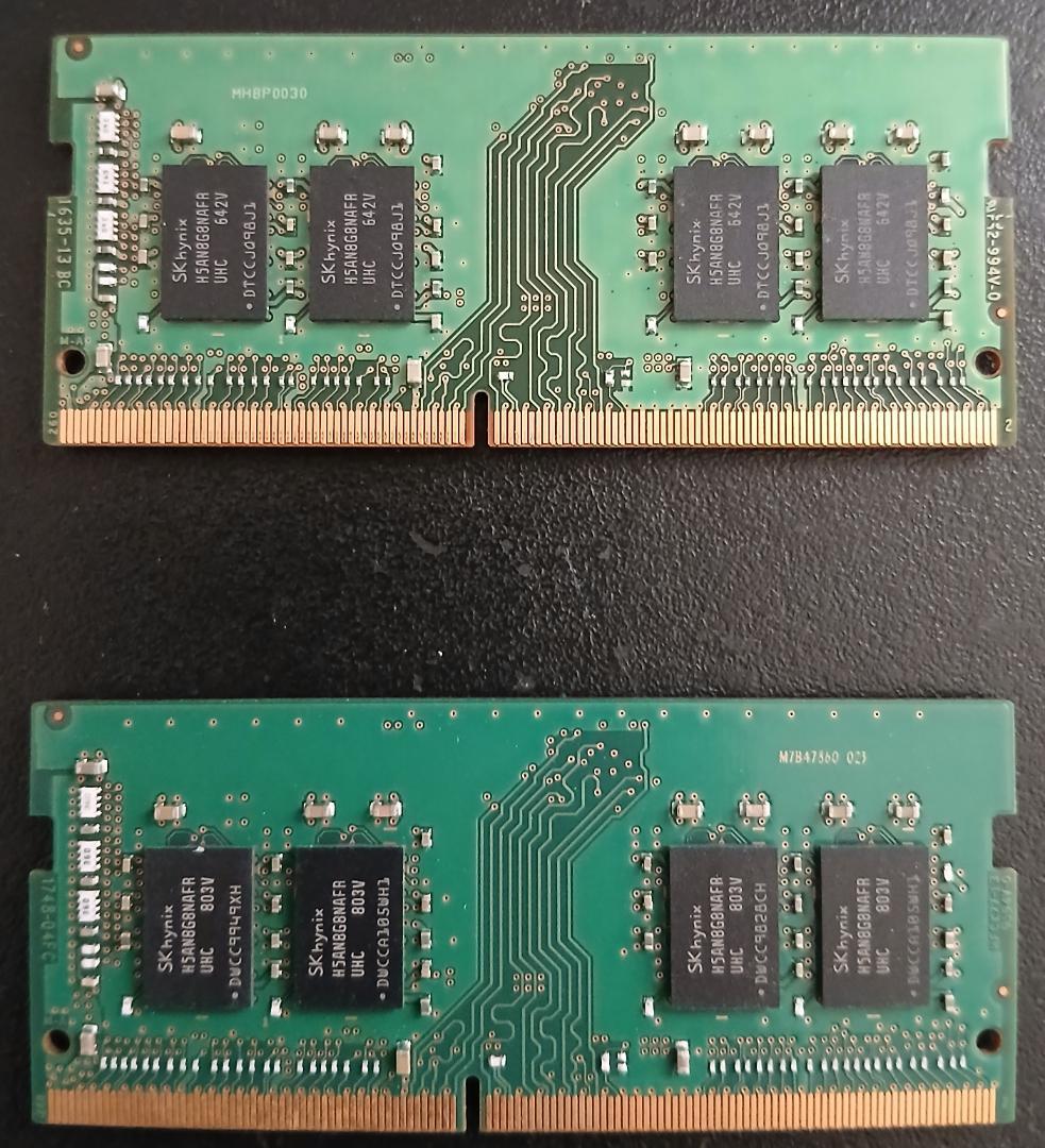 ノートPC用 DDR4メモリ 8GB 2枚合計16GB SODIMM