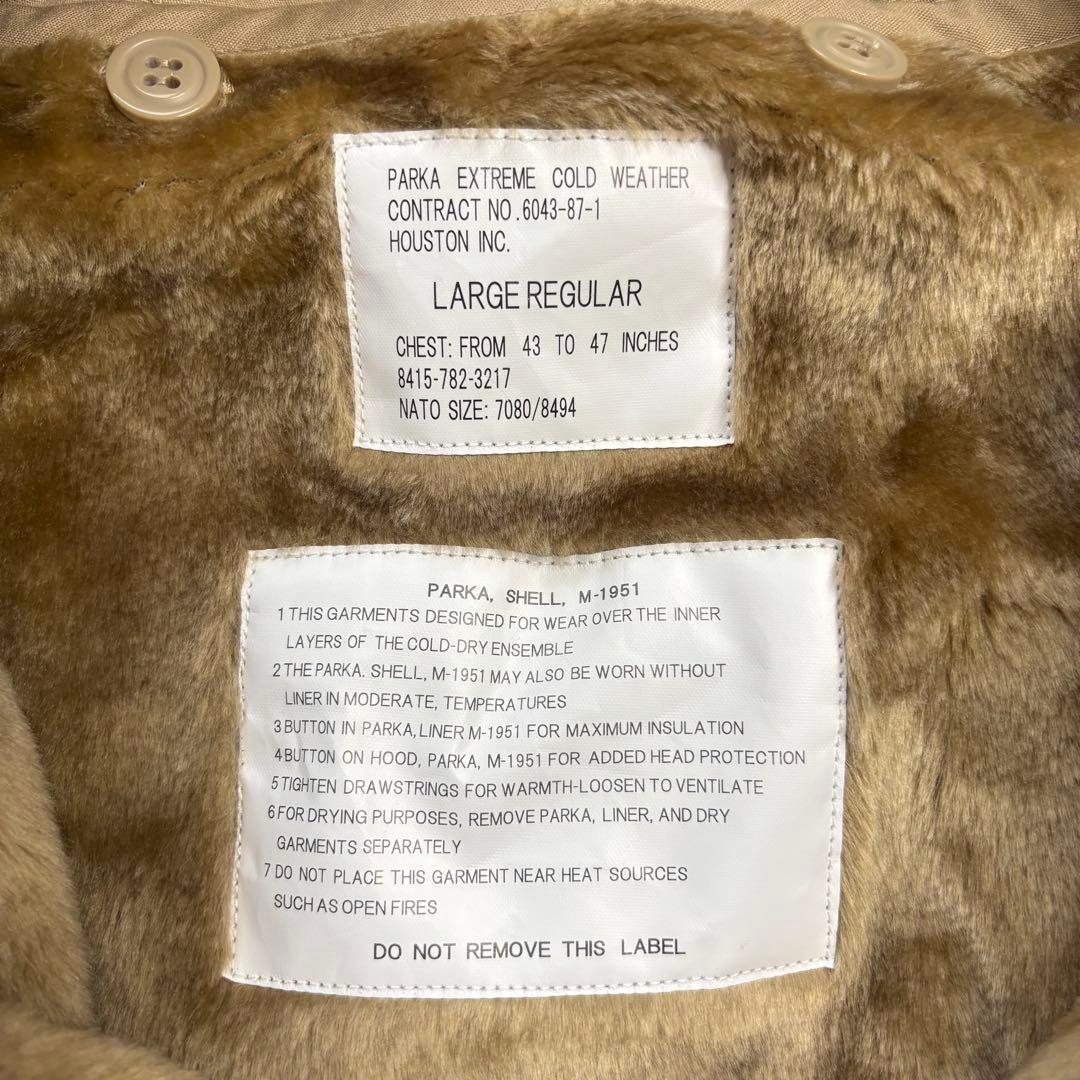 ライナー付き ヒューストン モッズコート m51 フィッシュテール ジャケット