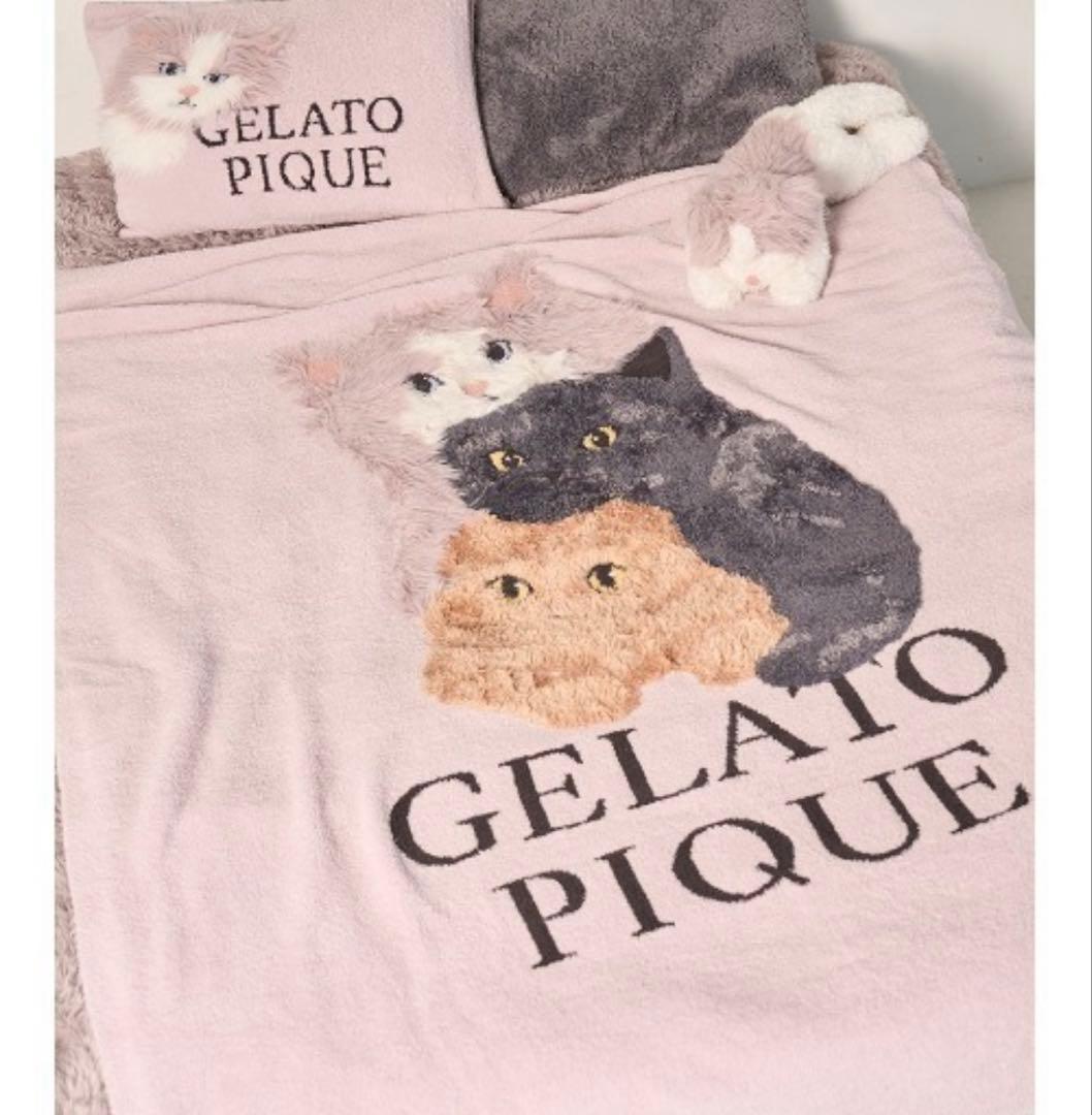 t*m様 新品♡ジェラートピケ♡ 「Sleep」CAT3柄 ジャガードマルチカバ