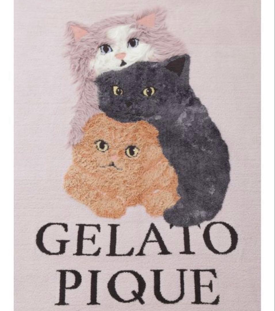 t*m様 新品♡ジェラートピケ♡ 「Sleep」CAT3柄 ジャガードマルチカバ
