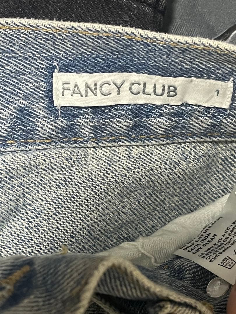 Fancy club エンジェル ヴィンテージ ウォッシング デニムパンツ 1