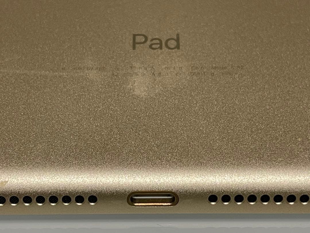 iPad 第5世代 32GB ゴールド au Wi-Fi SIMロック不明