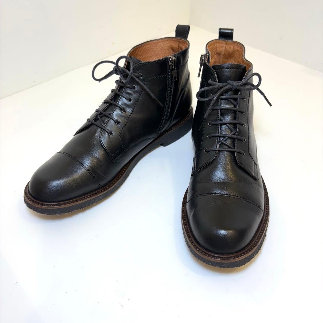 (美品)MARGARET HOWELL idea レースアップブーツ 黒