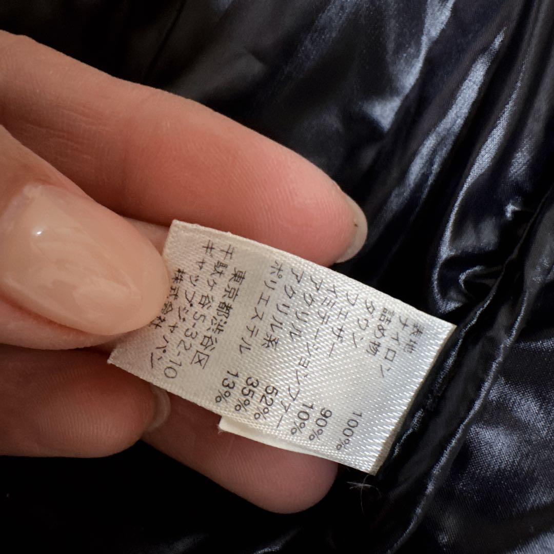Y2K GAP ブラック フード付き 光沢　ダウンベスト XS 黒