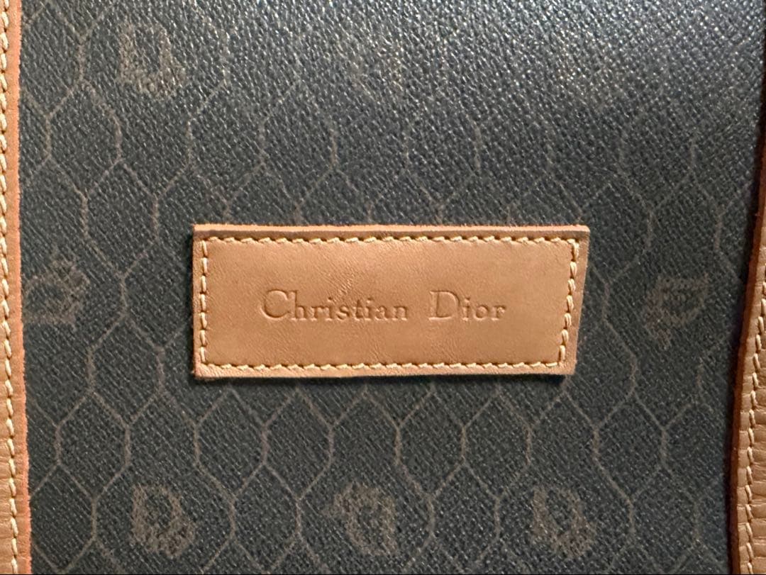 クリスチャンディオール ChristianDior ハニカム柄 ボストンバッグ
