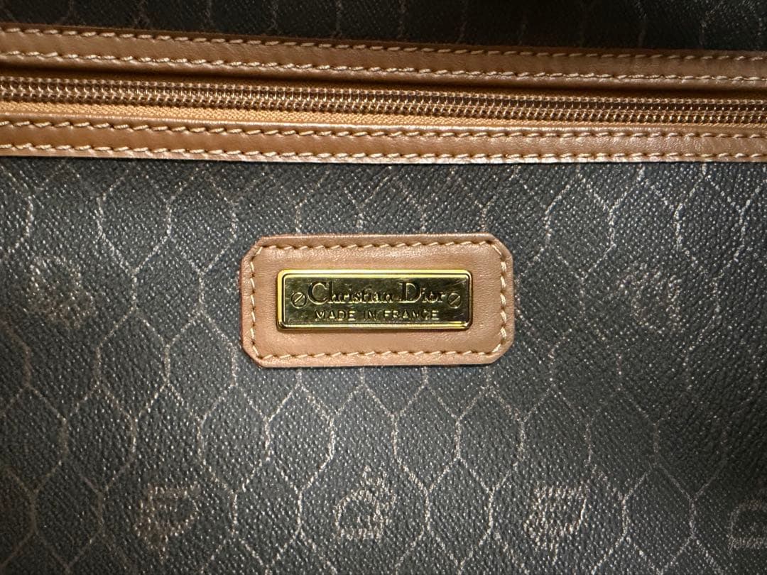 クリスチャンディオール ChristianDior ハニカム柄 ボストンバッグ