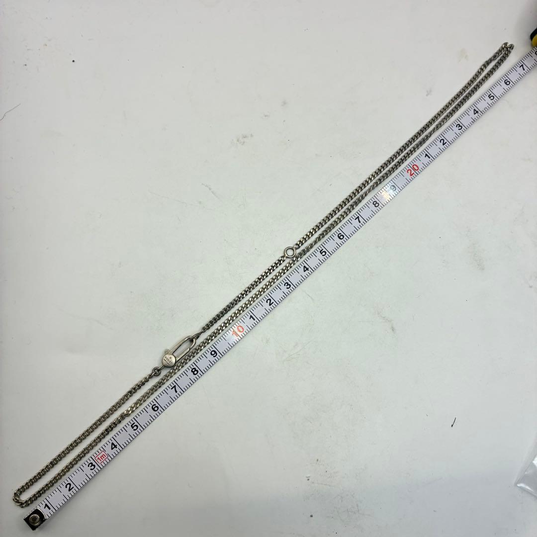 【希少】グッチ　55cm　喜平チェーン　ネックレス　幅2.4mm　シルバー