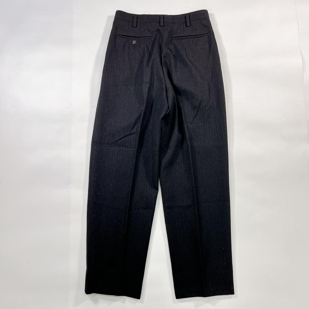 【美品】Y's for men 秋冬 スーツ セットアップ M 黒 ストライプ