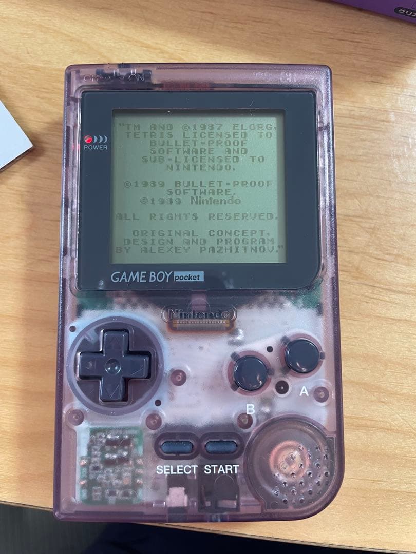ゲームボーイポケット　スケルトン　テトリス付き