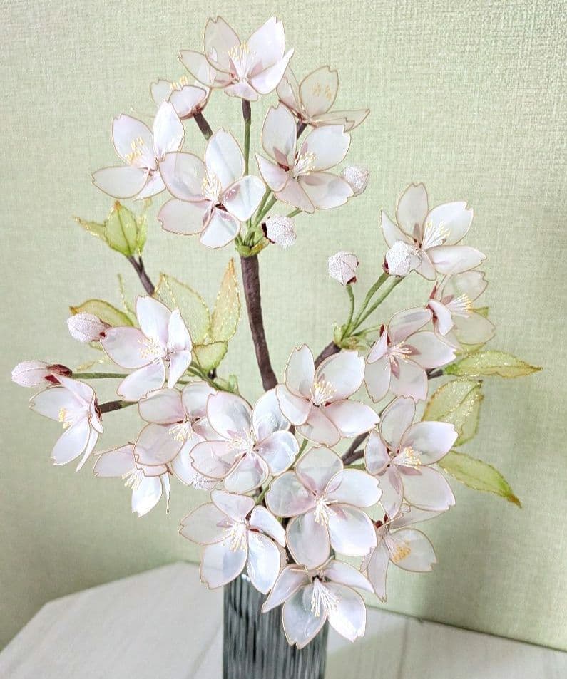 桜　　　　アメリカンフラワー　（ディップフラワー）