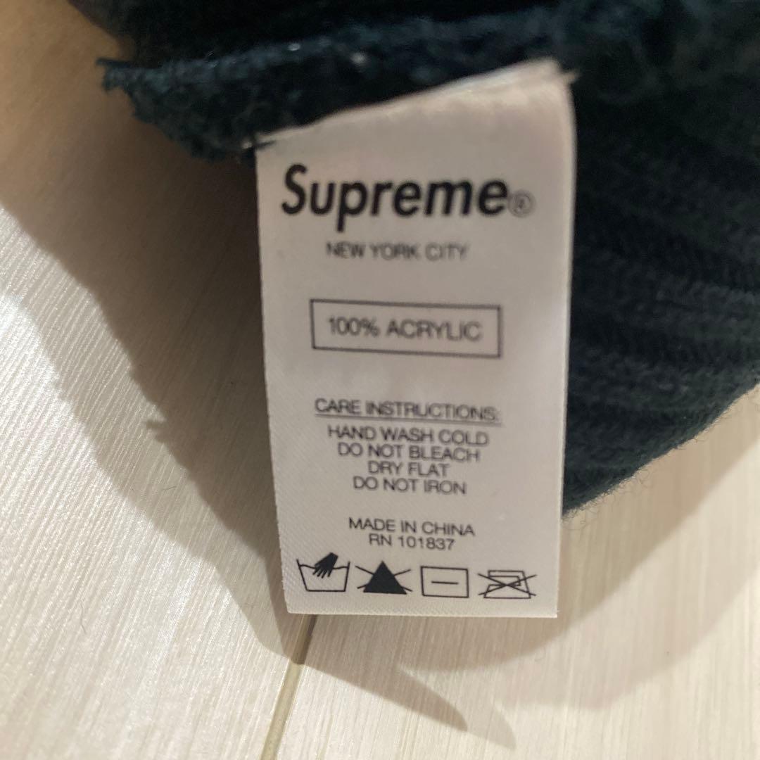完売品 美品 黒色 20fw Wide Rib Beanie supreme