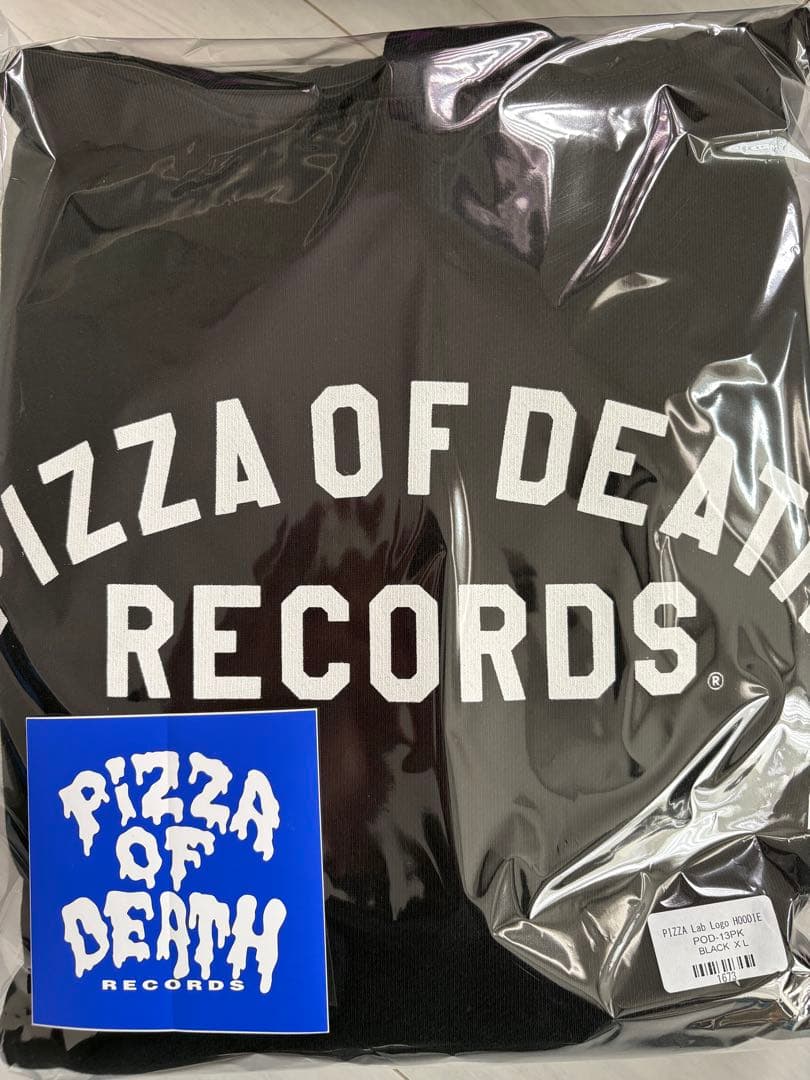 ミュージシャン PIZZA OF DEATH PIZZA Lab Logo HOODIE XL