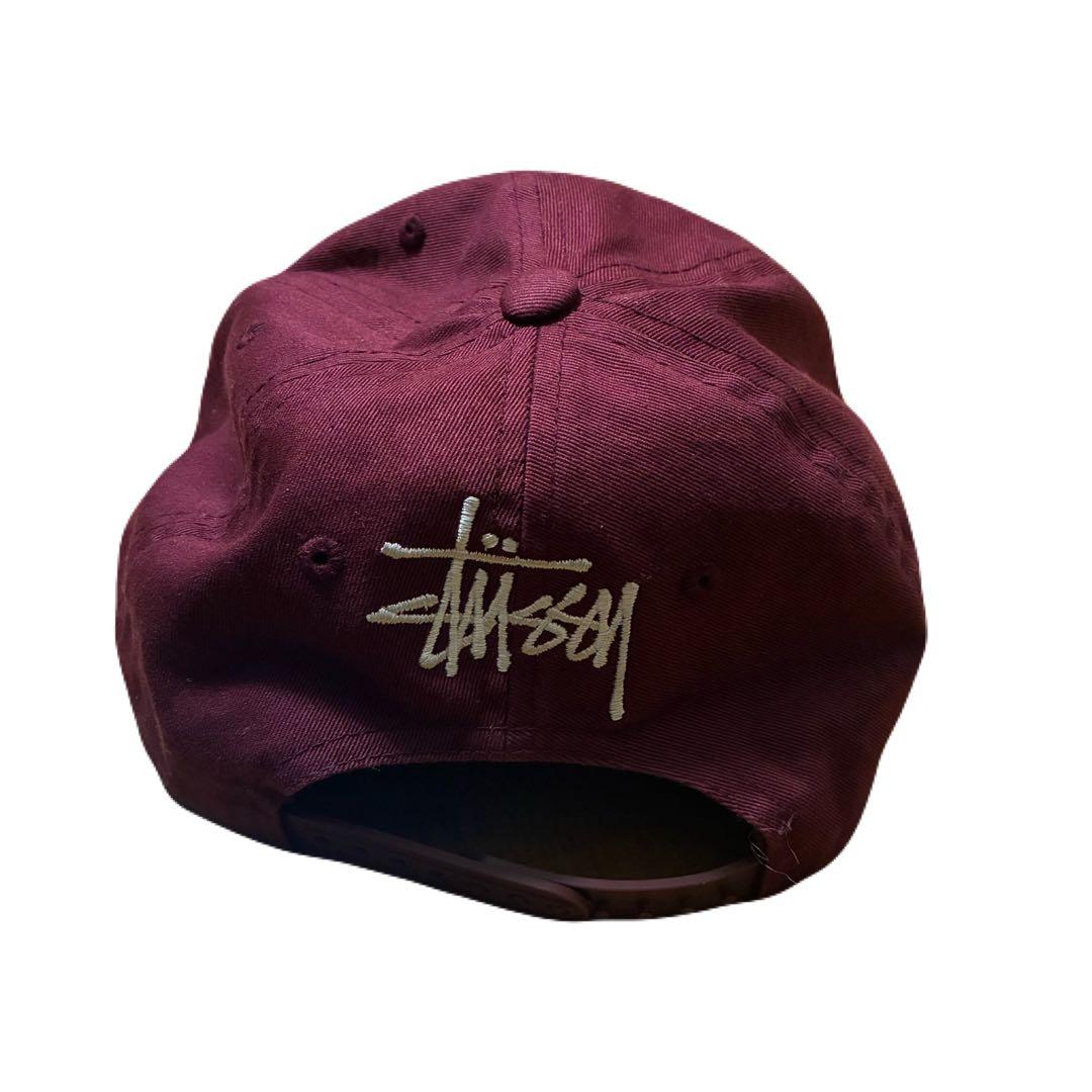 Stussy ワインレッドバーガンディ キャップ
