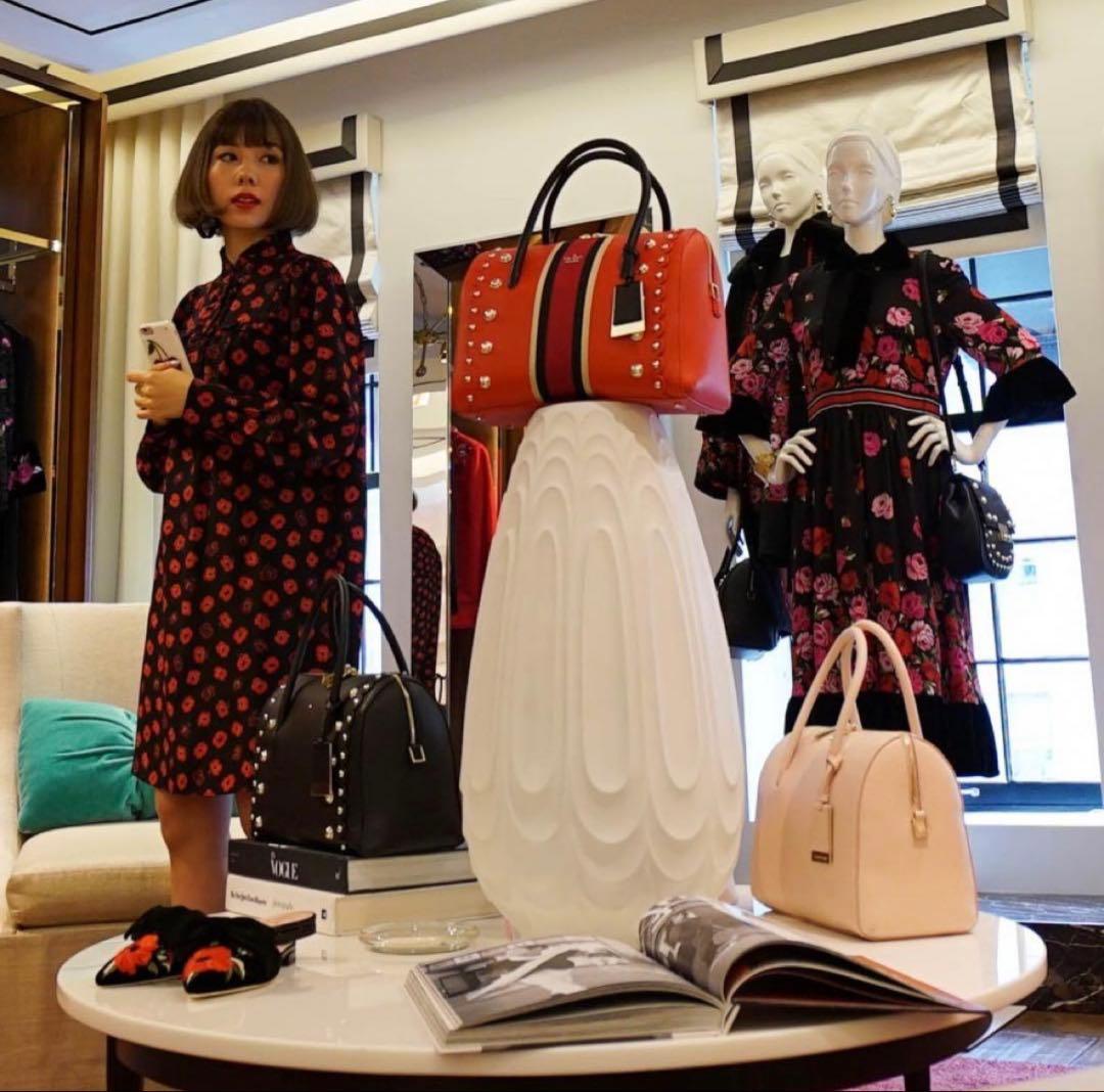 美品 kate spade ケイトスペード 花柄ワンピース S 仲里依紗さん着用