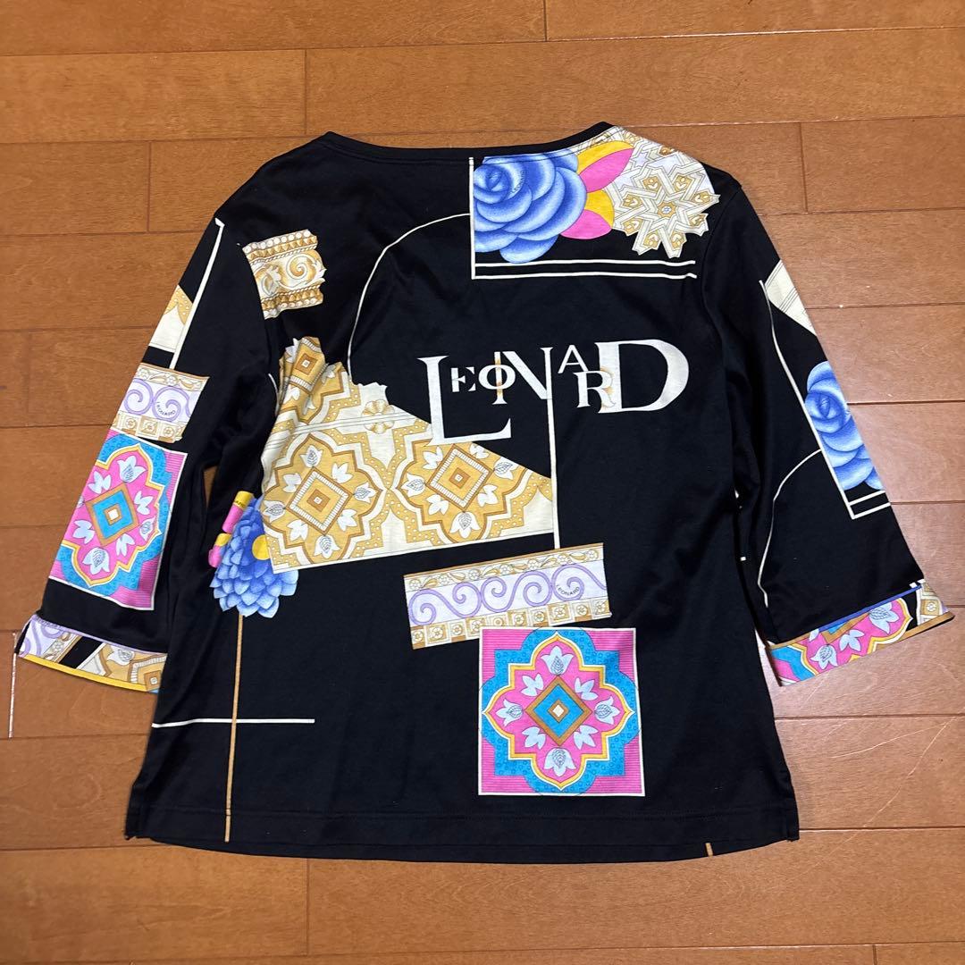 LEONARD レオナール　sport M 多色柄 花柄　カットソー　五分袖