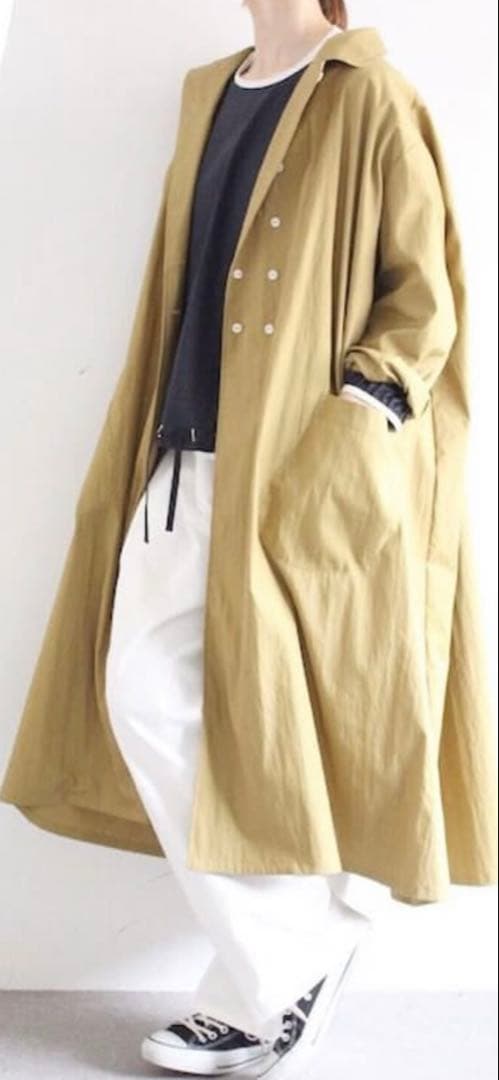 【sirone】 ボタン付き ロングコート