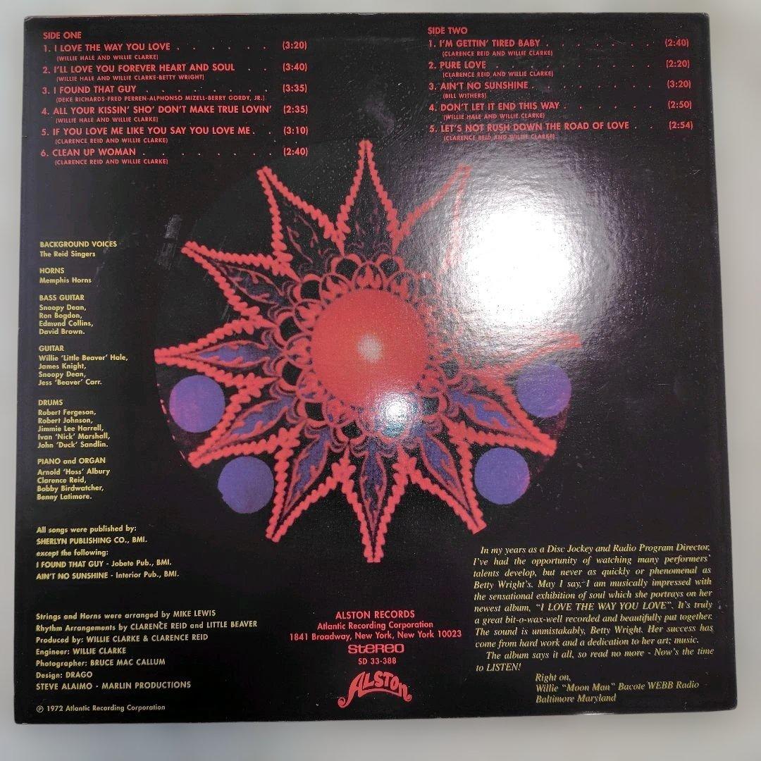 Betty Wright名盤I Love the Way You Love LP