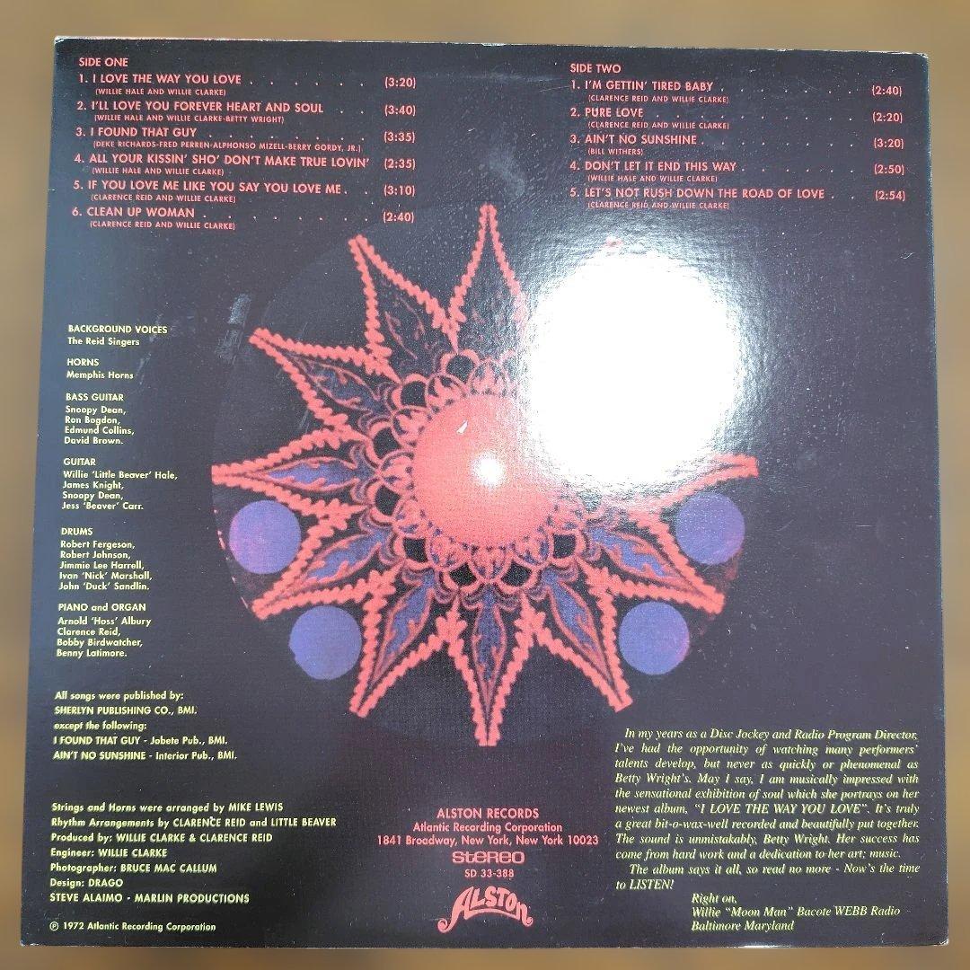 Betty Wright名盤I Love the Way You Love LP