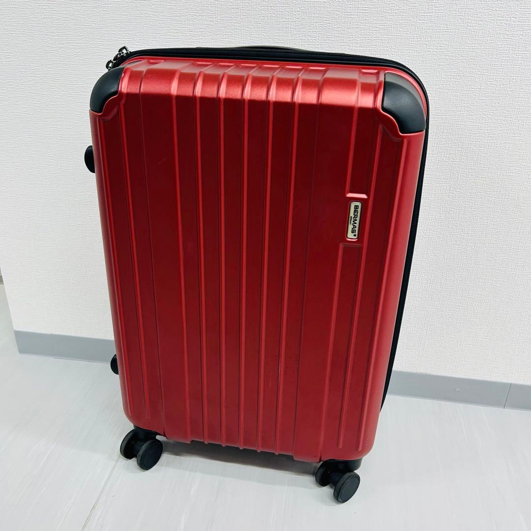 BERMAS バーマス スーツケース レッド 54L