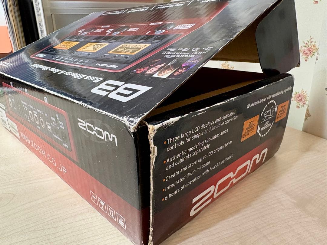 【中古】ZOOM B3 ベースエフェクト・アンプシミュレーター