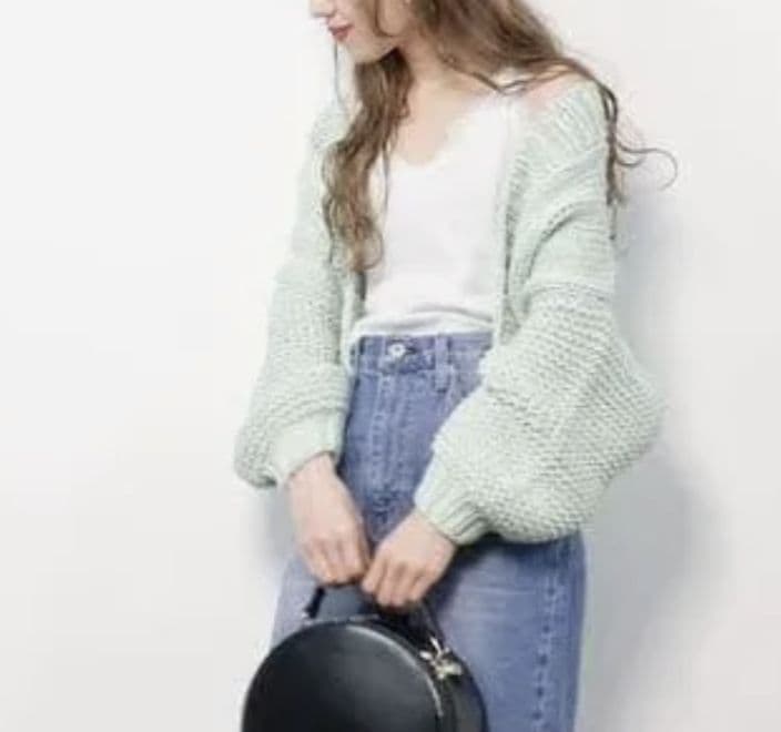 新品タグ付　snidel　ローゲージカーデ
