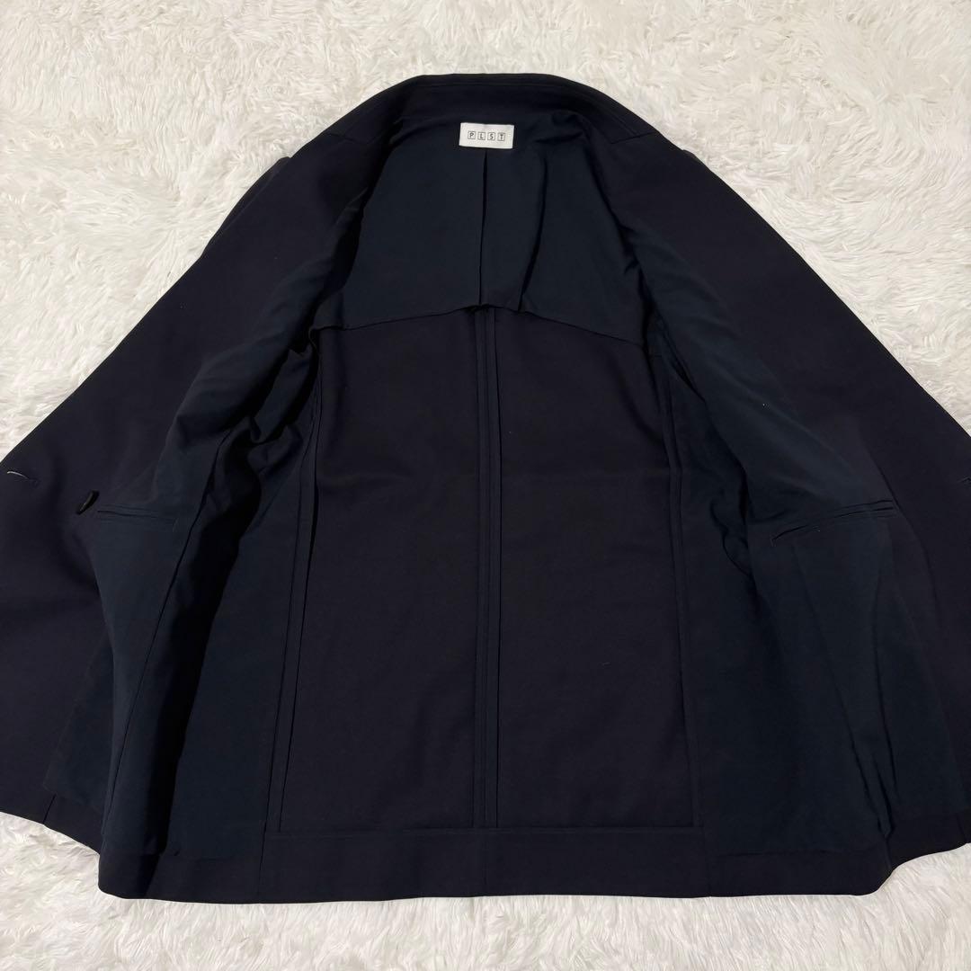 kyoko様 美品 PLST✨ダブルブレストジャケット 紺ブレ 金ボタン S