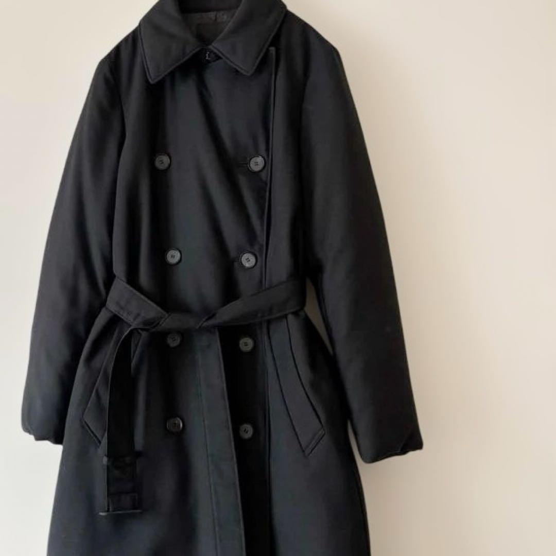 美品　ICB アイシービー　トレンチ　ダウンコート　ロングコート　ブラック　M
