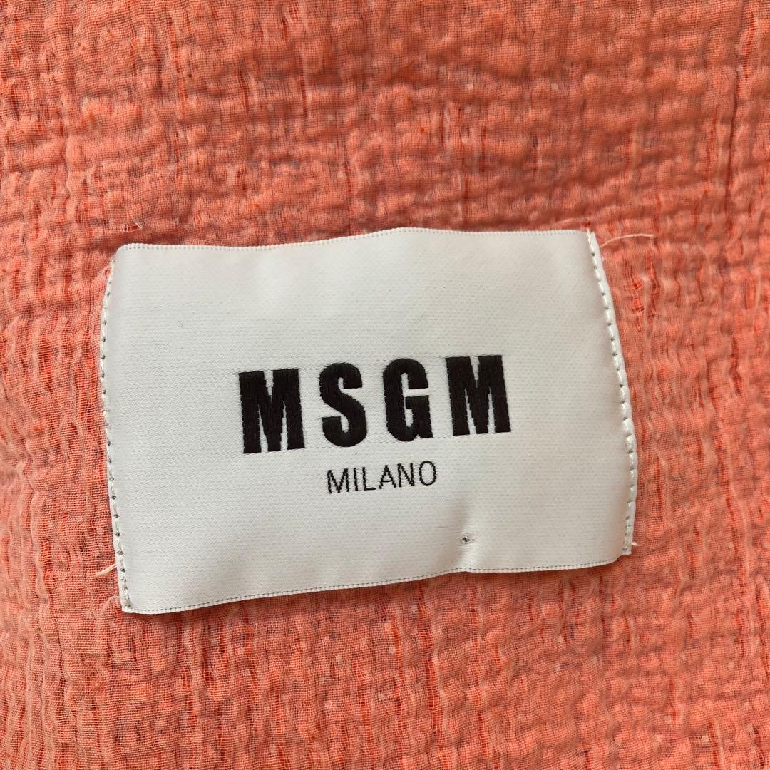 【ニコ】MSGM　ツイード ミリタリージャケット リボン 近年モデル