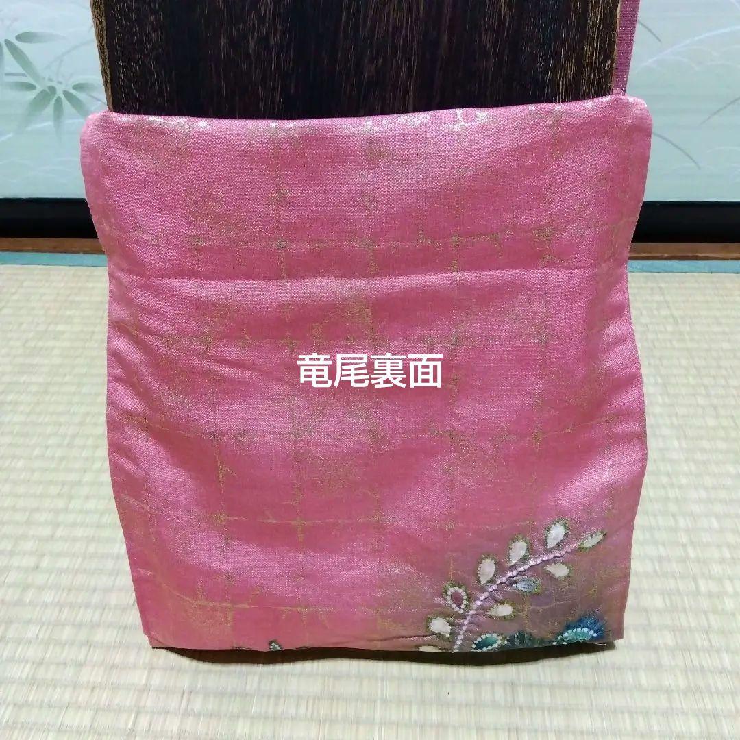 「高級辻が花中古帯リメイク」和楽器　琴　油単　ゆたん