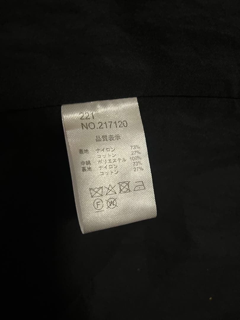 Du noir × kanoco 　コラボ　ロング中綿コート　ブラック