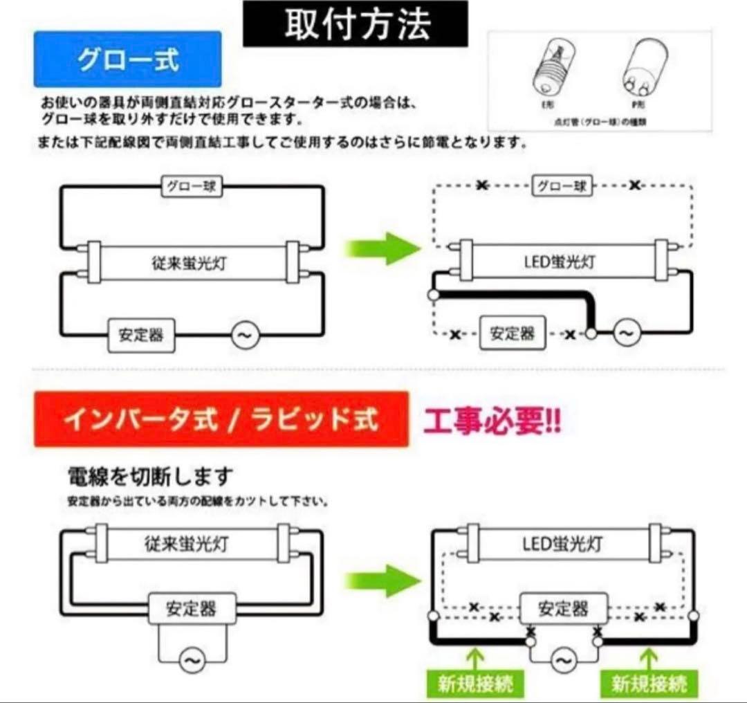 たくま ルミーテック LED蛍光灯 40W形 10本　120cm 2500